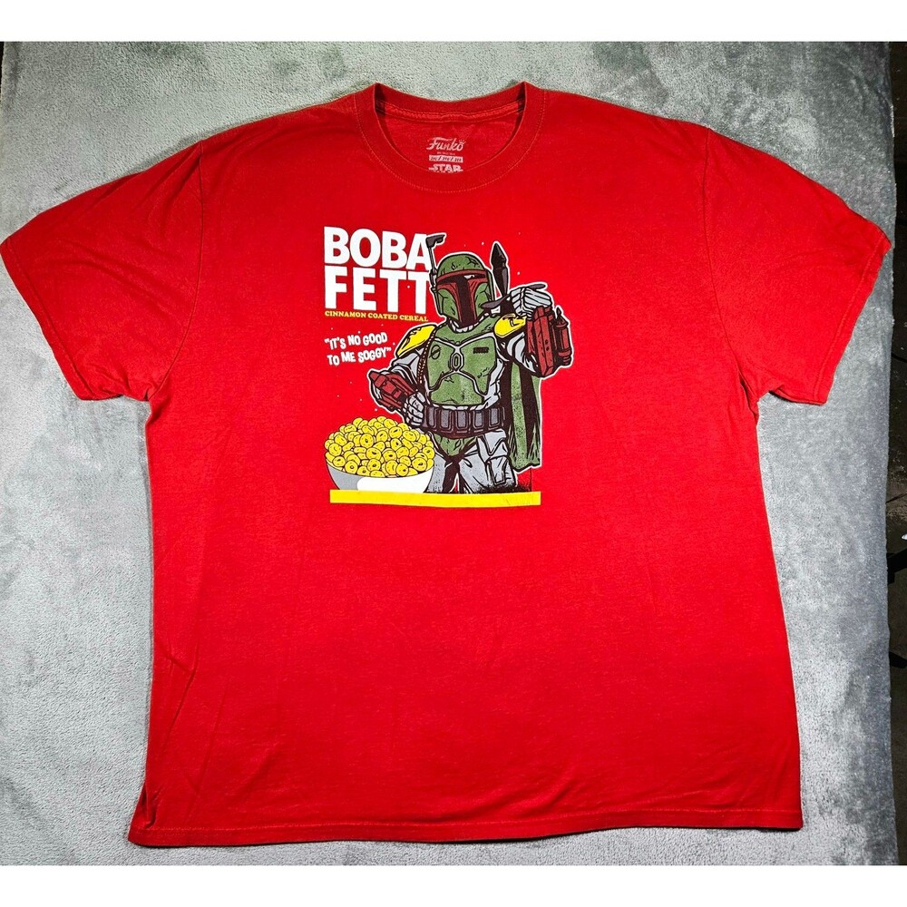 Funko Adult Star Wars Boba Fett Red T-shirt Sz 2XL
